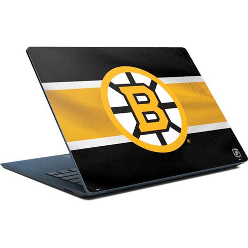 NHL Boston Bruins Jersey Surface Laptop Skin